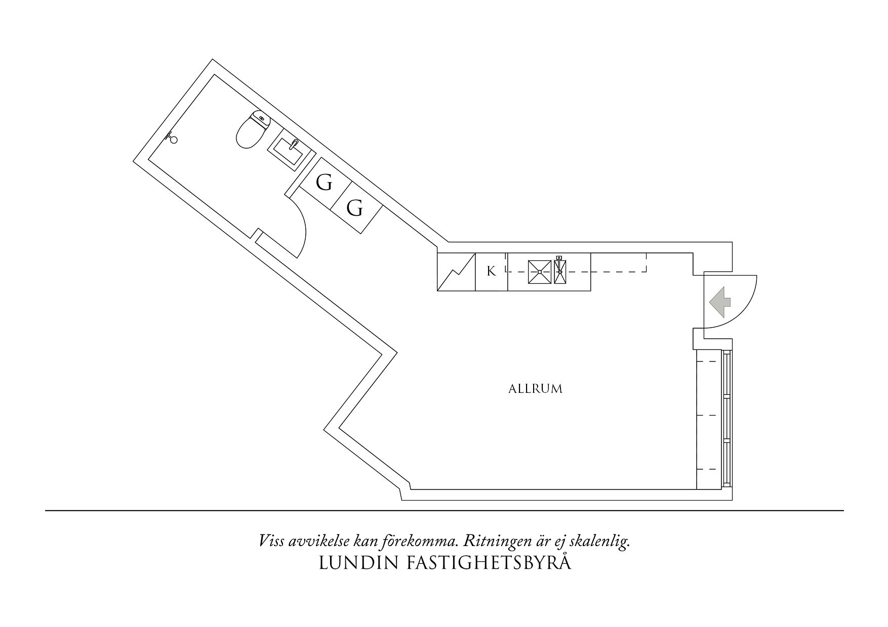Planritning 1 Masthuggsterrassen 14A