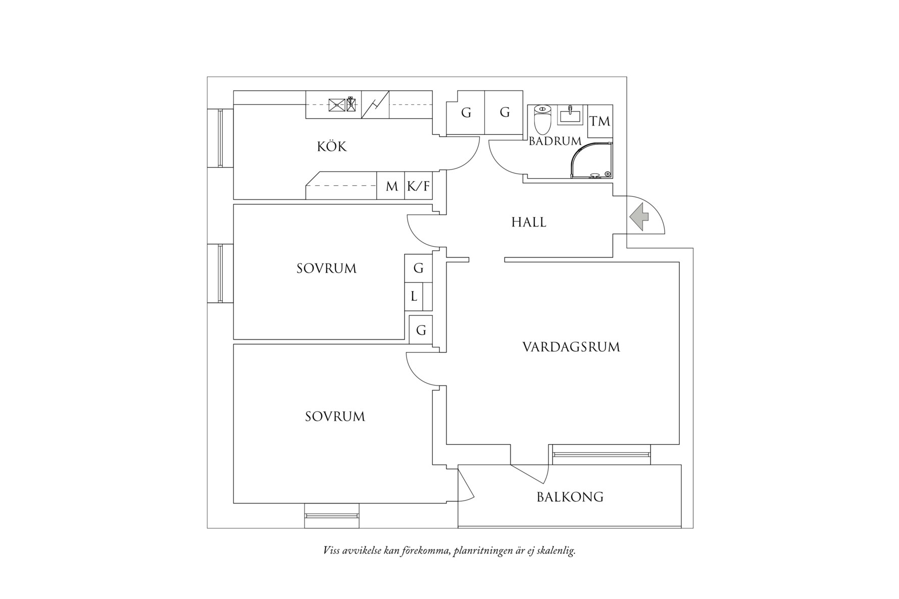 Planritning 1 Källsprångsgatan 2