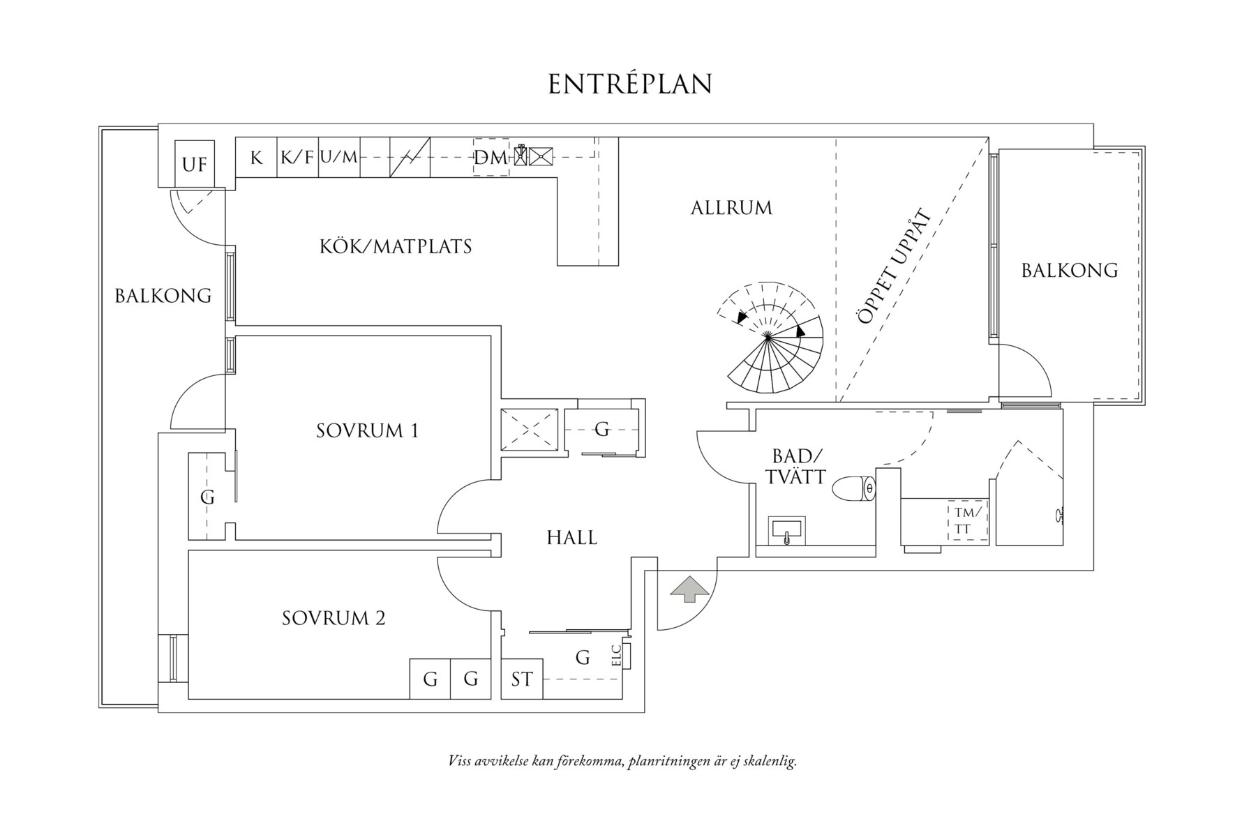 Planritning 1 Åke Falcks Gata 5