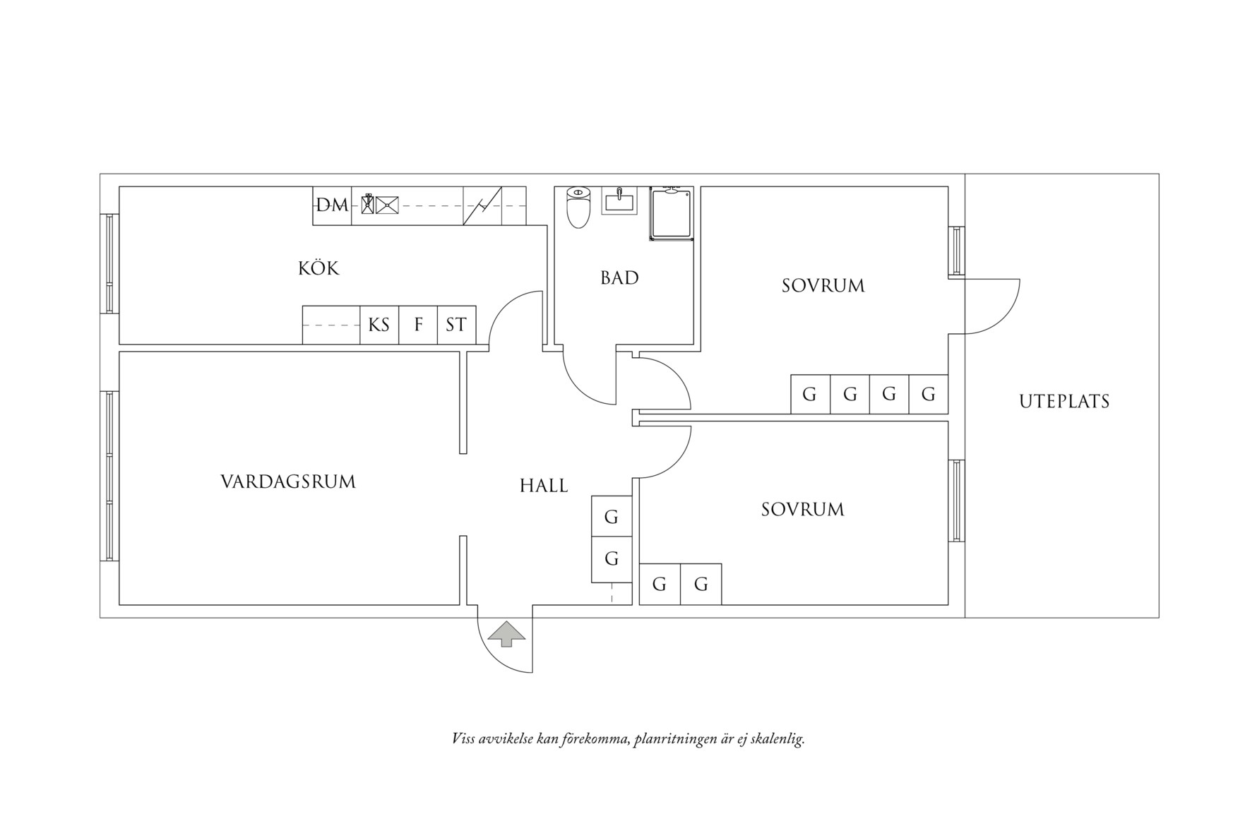 Planritning 1 Stampgatan 68B