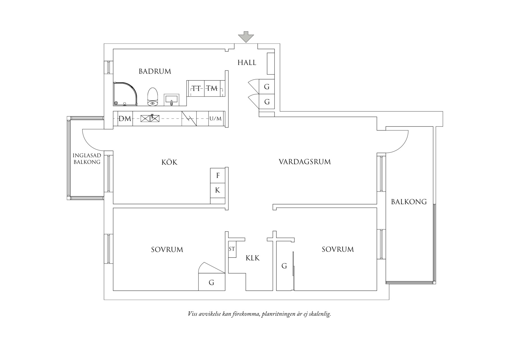 Planritning 1 Kvarnbygatan 45