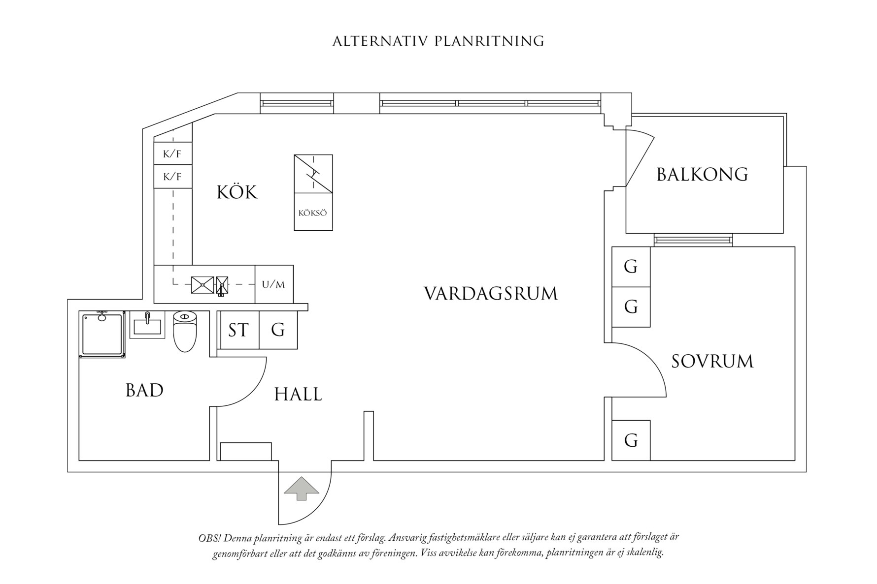 Alternativ planritning