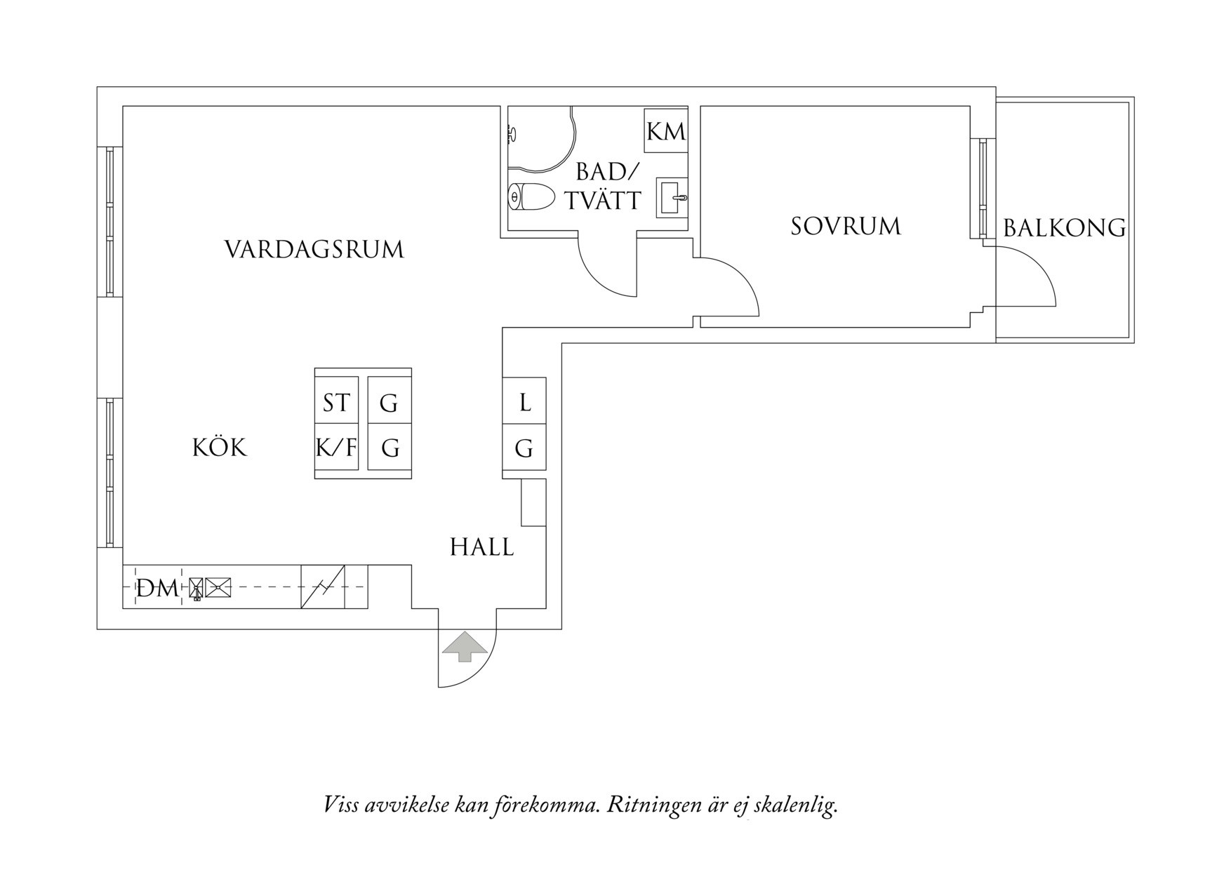 Planritning 1 Gamla Tuvevägen 8