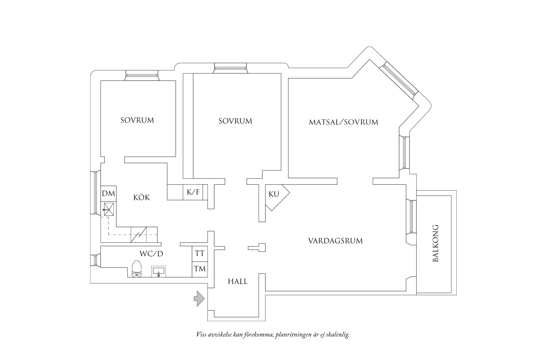 Planritning 1 Palmsundsgatan 20