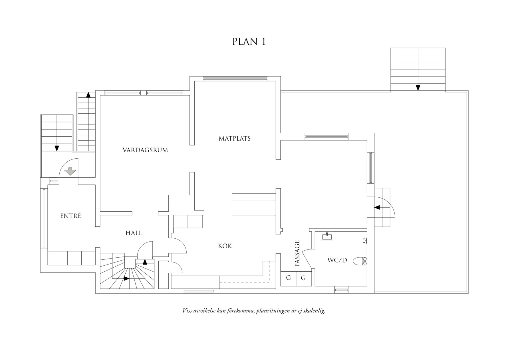 Planritning 1 Rågångstigen 4