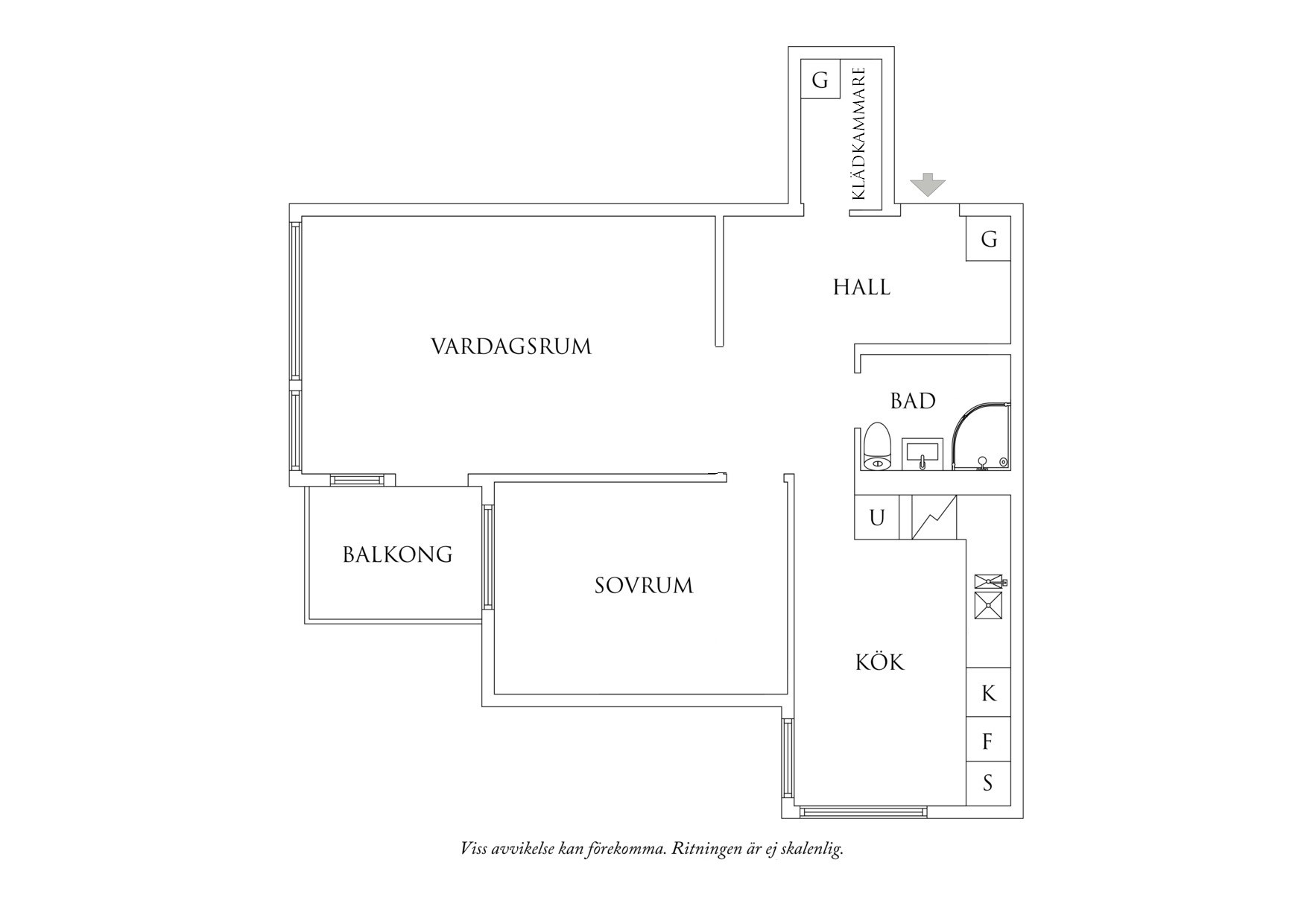 Planritning 1 Föreningsgatan 3A