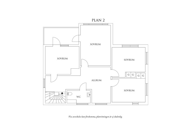 Planritning 2 Rågångstigen 4