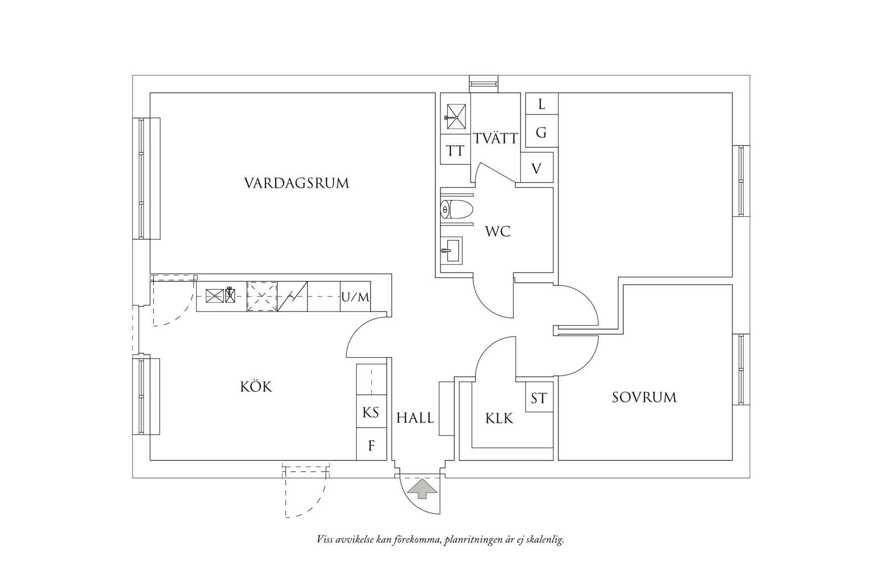 Planritning 1 Rönnaräcksvägen 15