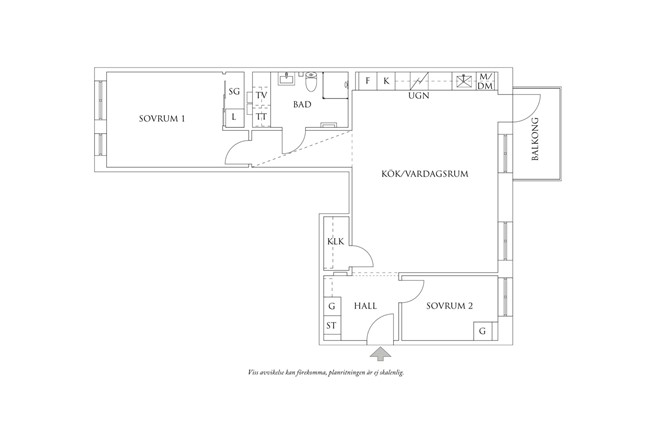 Planritning 1 Sjupundsgatan 41