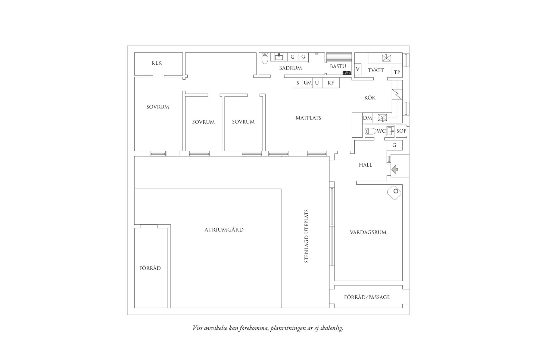 Planritning 1 Fornborgsgatan 32