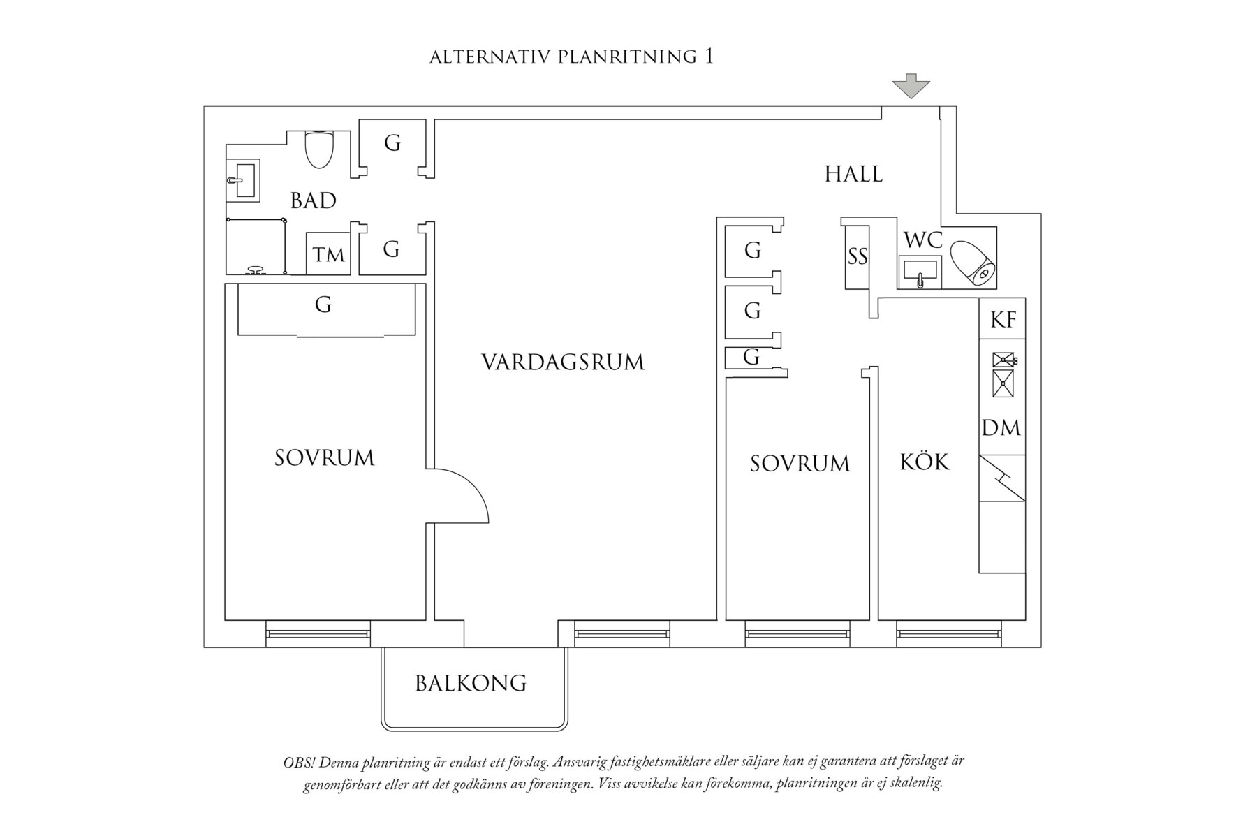 Planritning 2 Eklandagatan 33