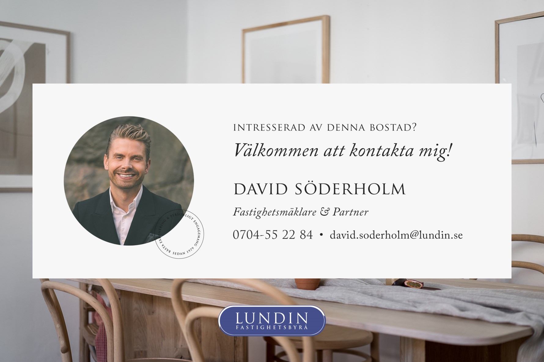 Välkommen att kontakta David