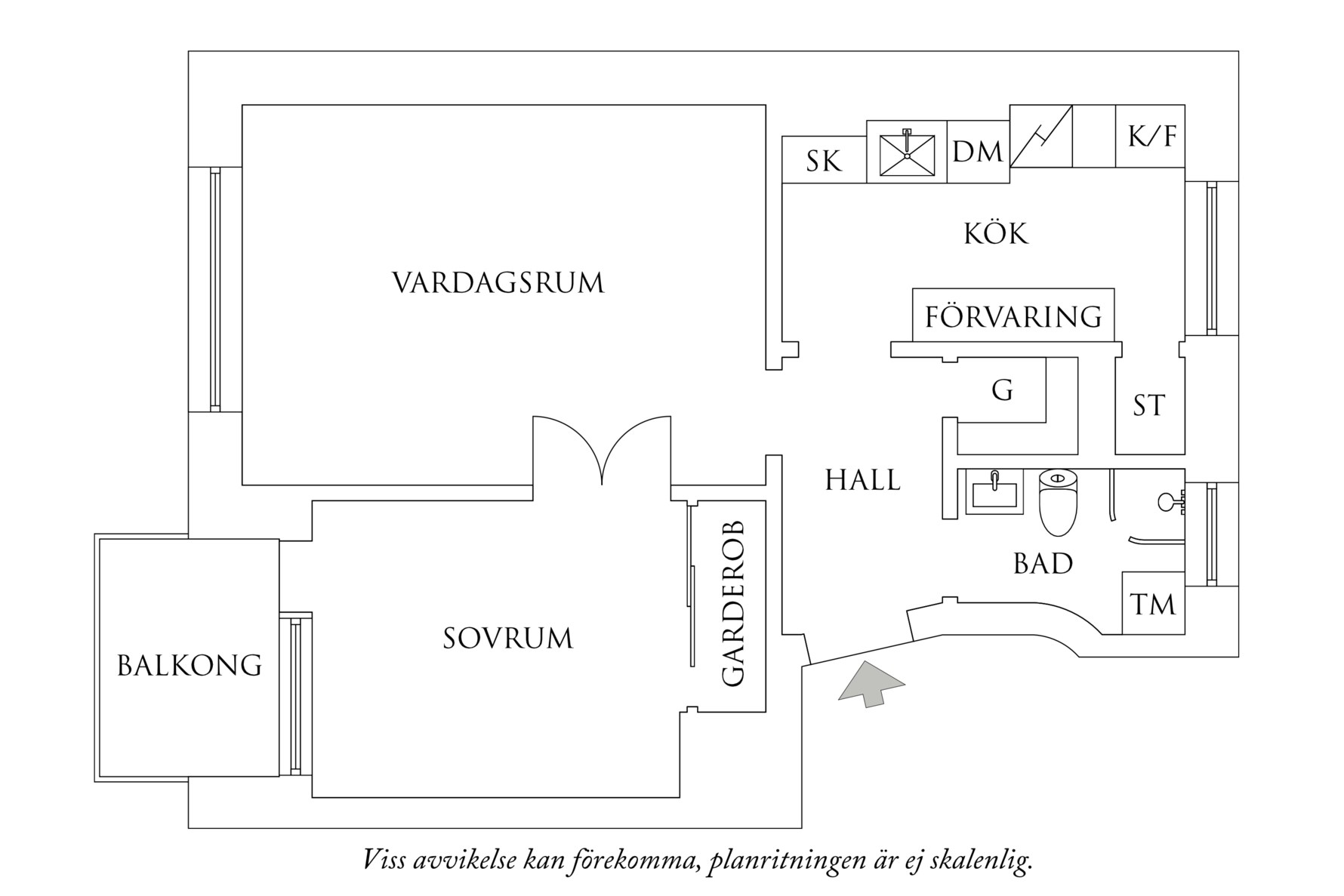 Planritning 1 Sergelsgatan 1B