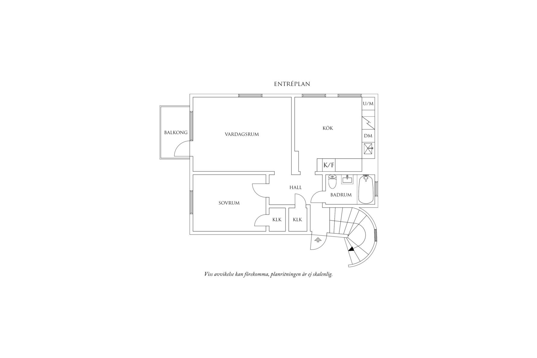 Planritning 1 Anders Zornsgatan 21E