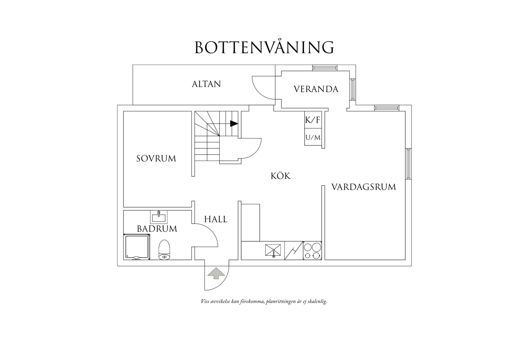 Planritning 1 Kvarnvägen 20