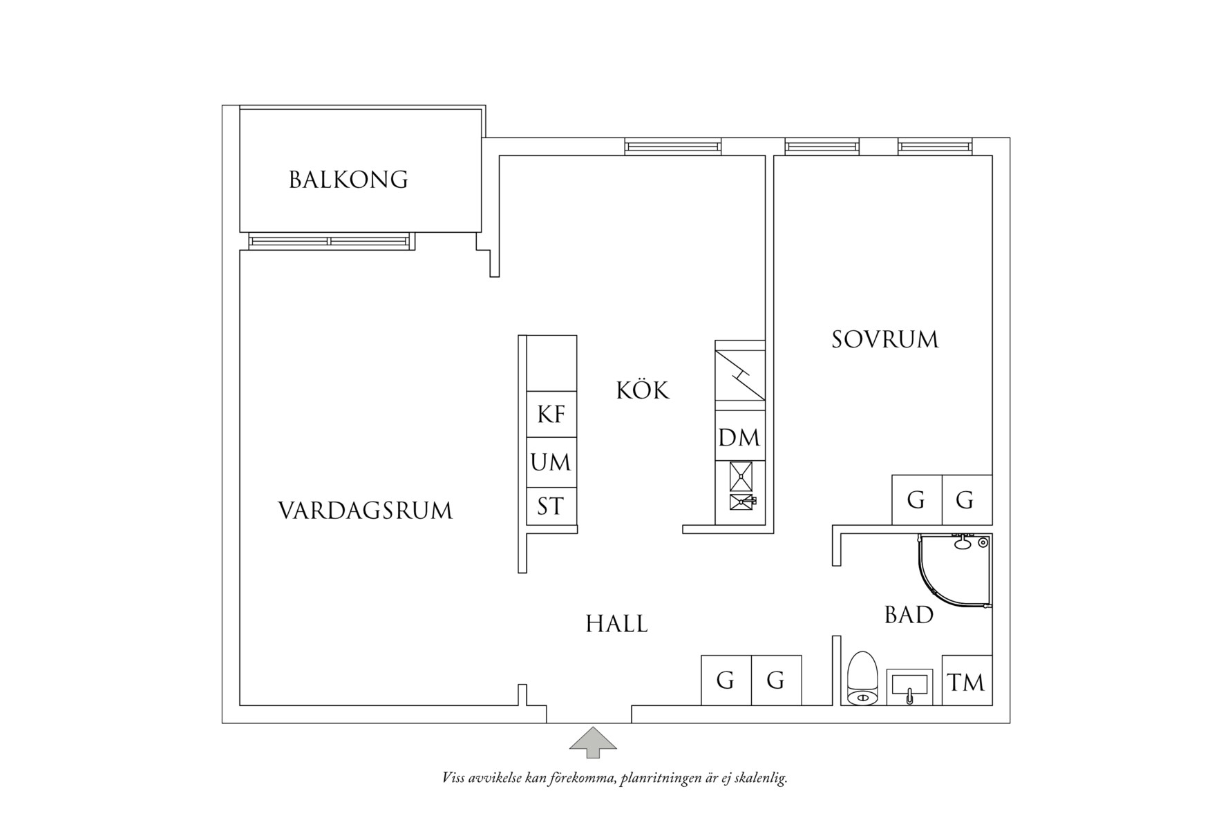 Planritning 1 Vaktmästaregången 5