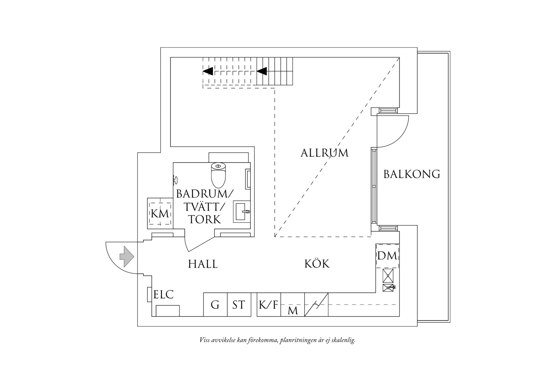Planritning 1 Myggan Ericsons Gata 12