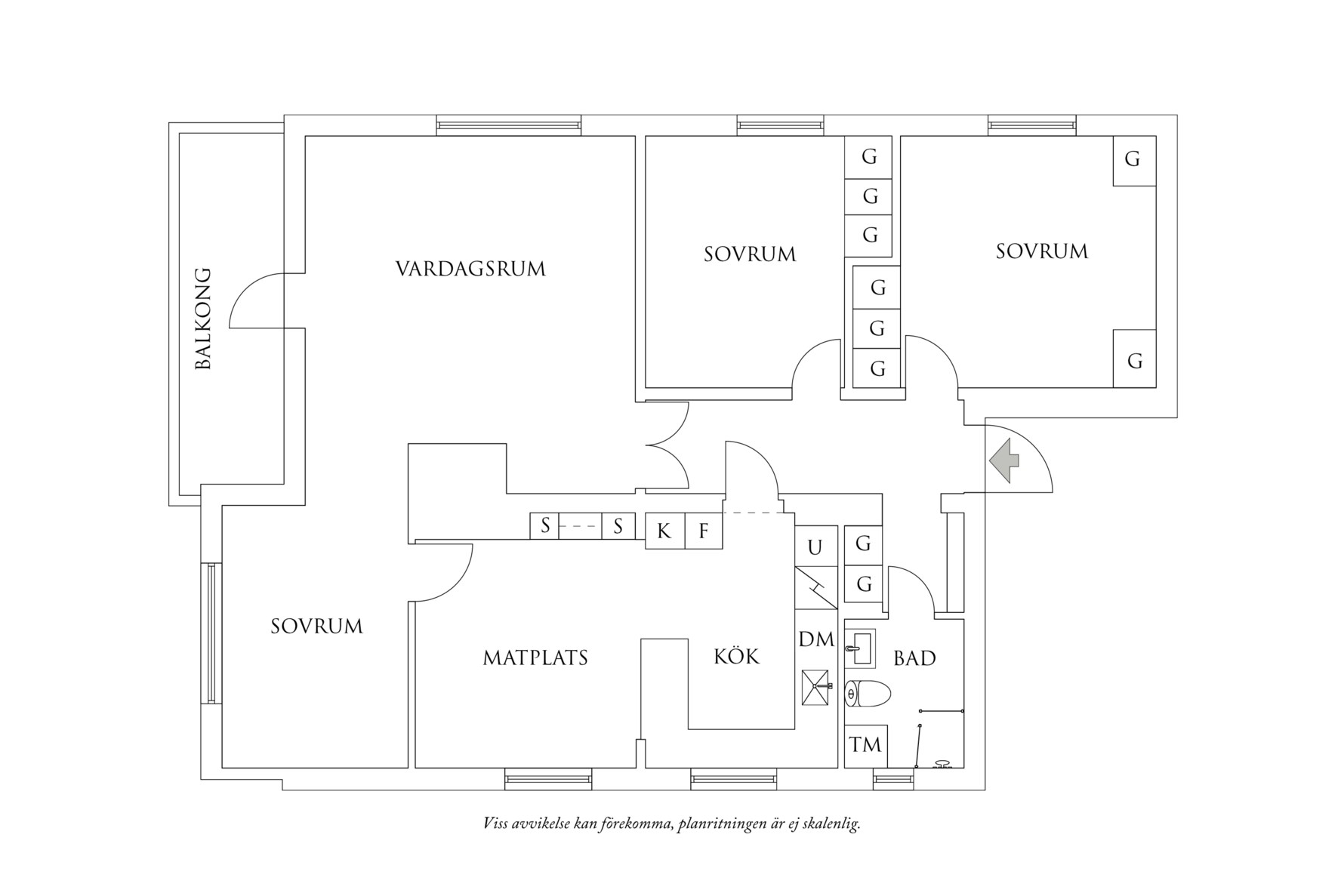 Planritning 1 Lillatorpsgatan 9B