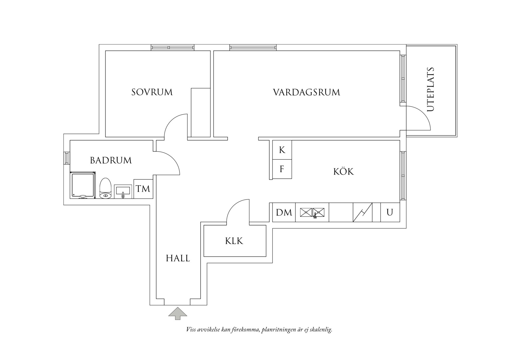 Planritning 1 Liljeforsgatan 26