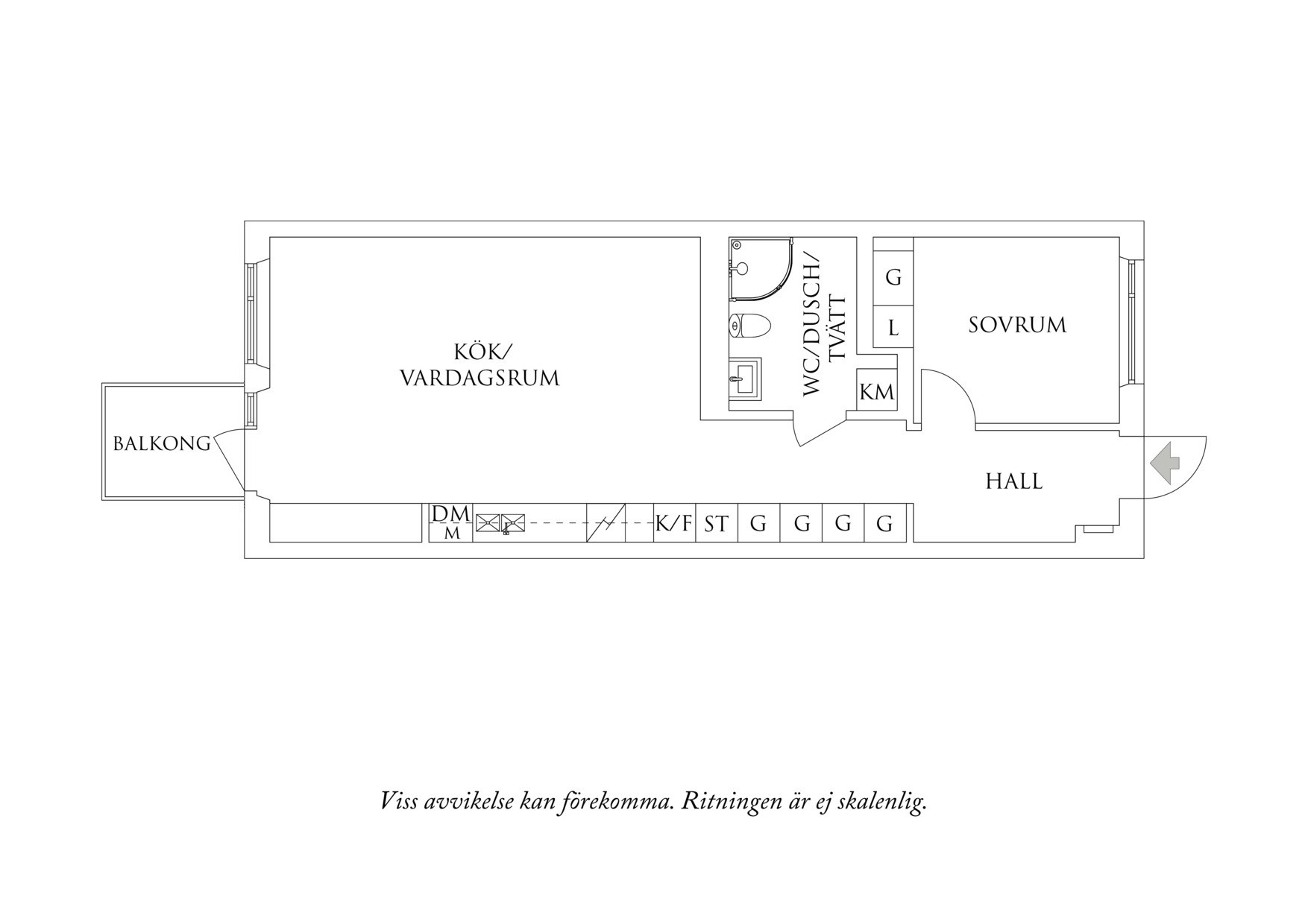 Planritning 1 Ebbe Lieberathsgatan 16C