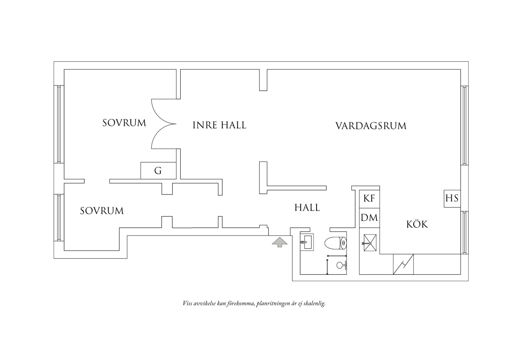Planritning 1 Eklandagatan 41C