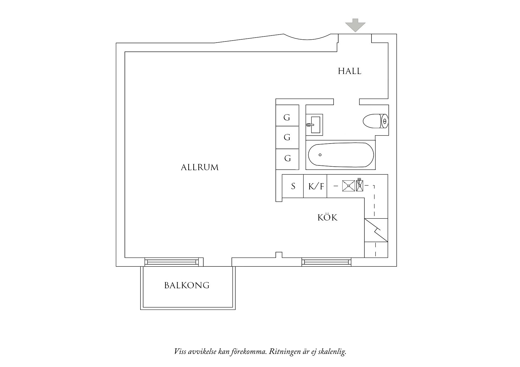 Planritning 1 Spaldingsgatan 3