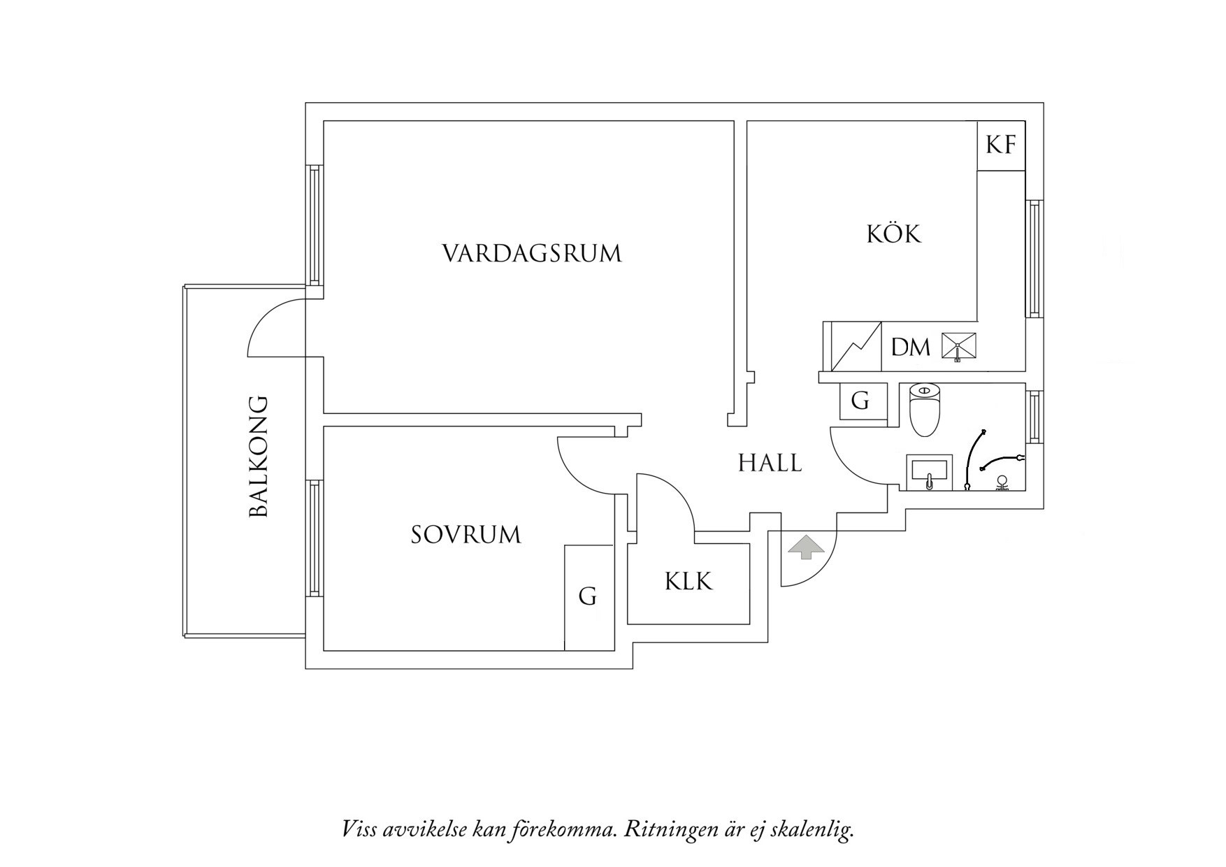 Planritning 1 Kaggeledsgatan 40B