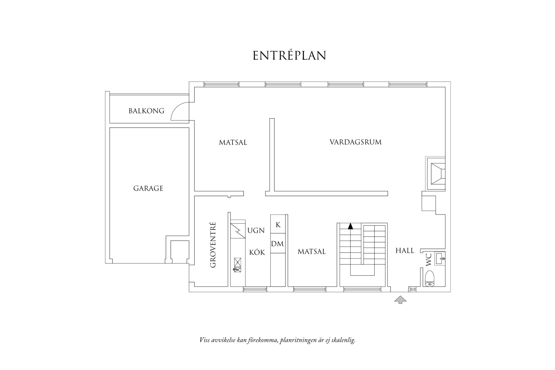 Planritning 1 Släntvägen 4