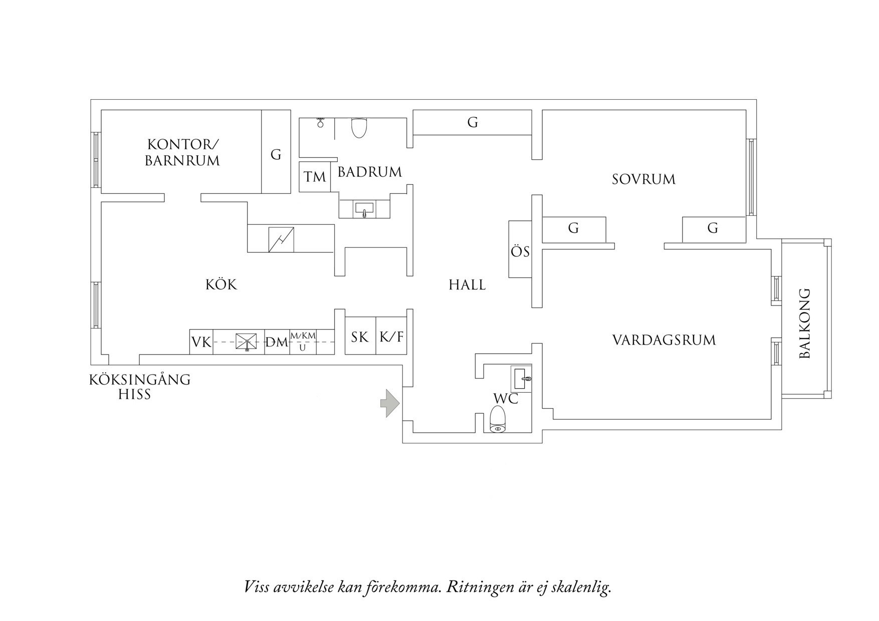 Planritning 1 Tegnérsgatan 22