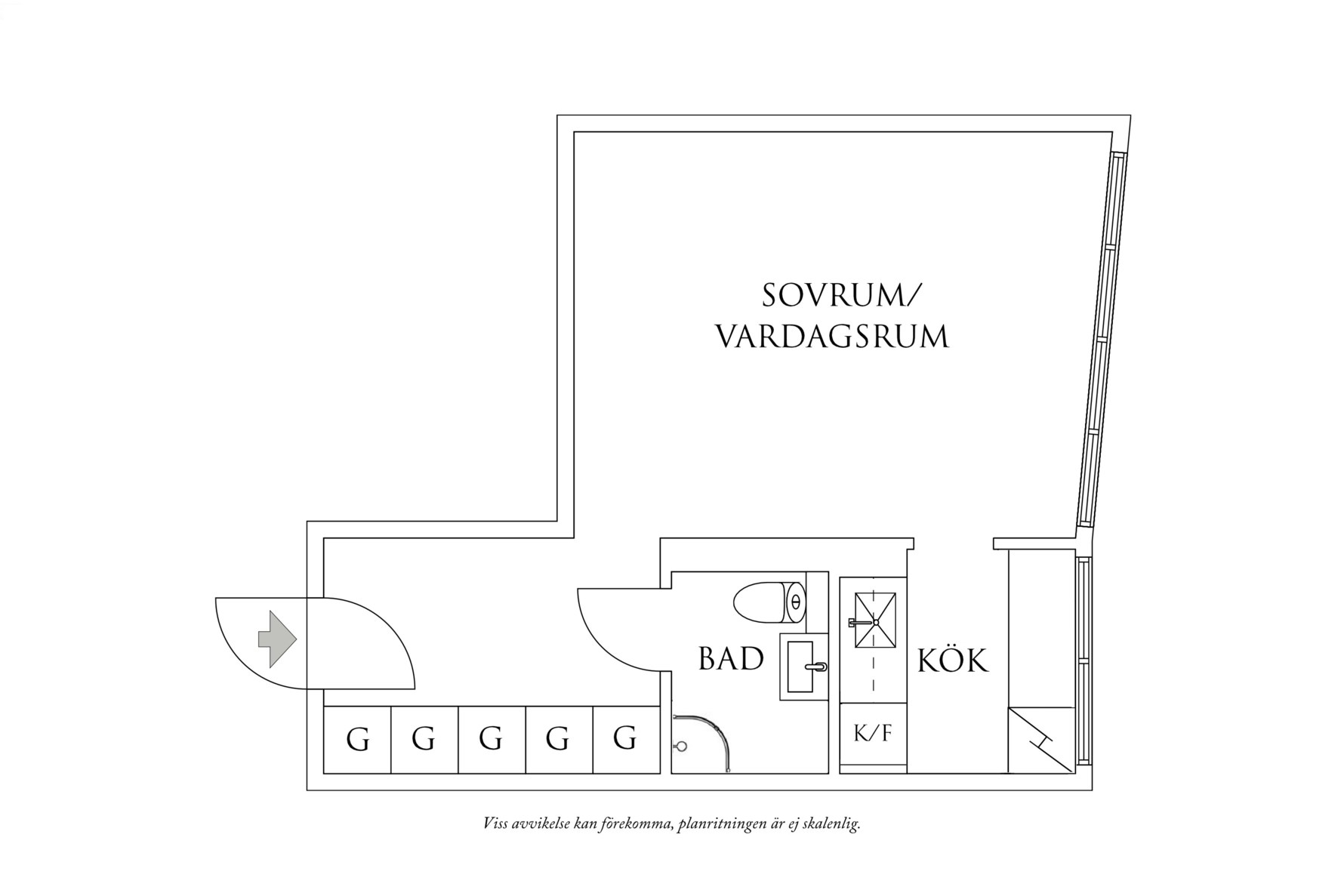 Planritning 1 Mandolingatan 9