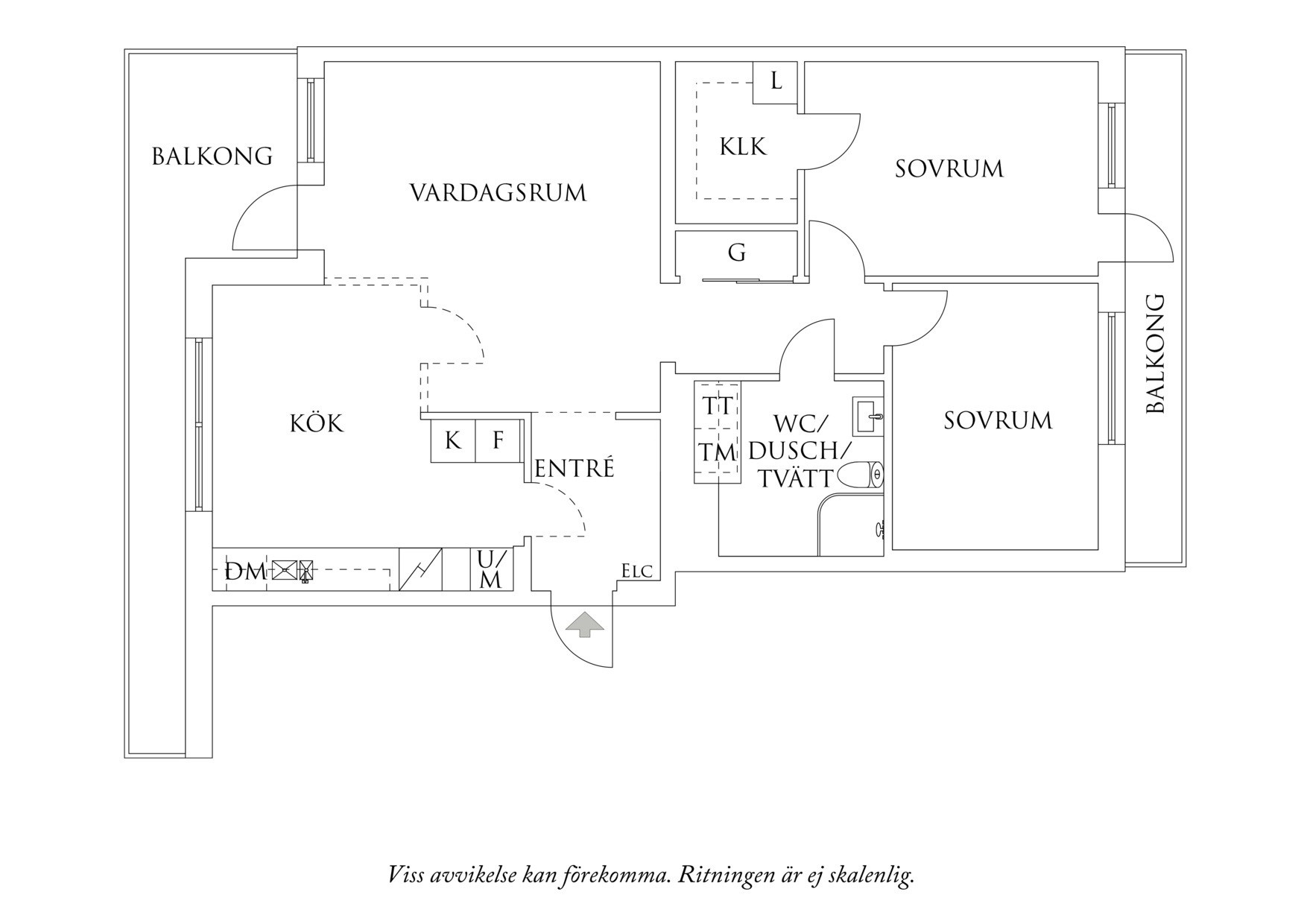 Planritning 1 Frida Hjertbergs Gata 6