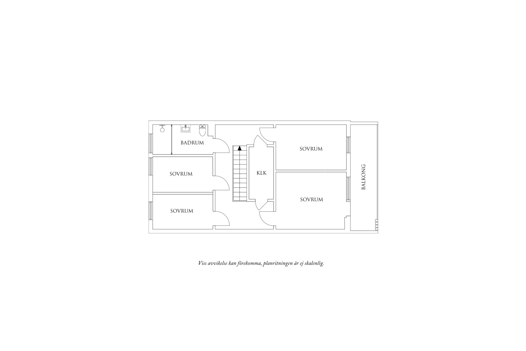 Alternativ planlösning övervåning