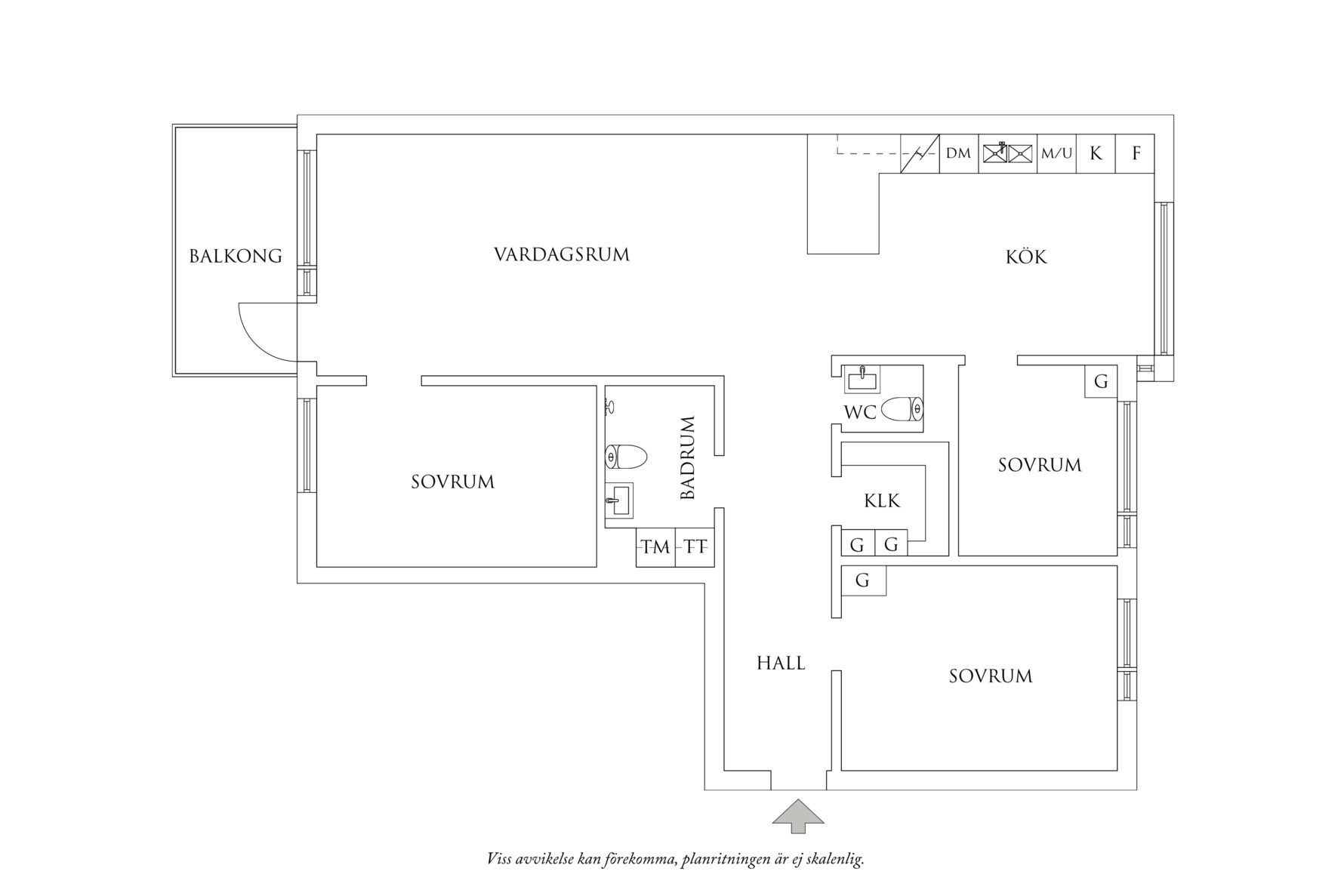 Planritning 1 Sixten Camps gata 14