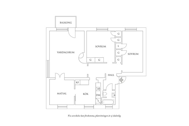 Planritning 1 Anders Zornsgatan 21A