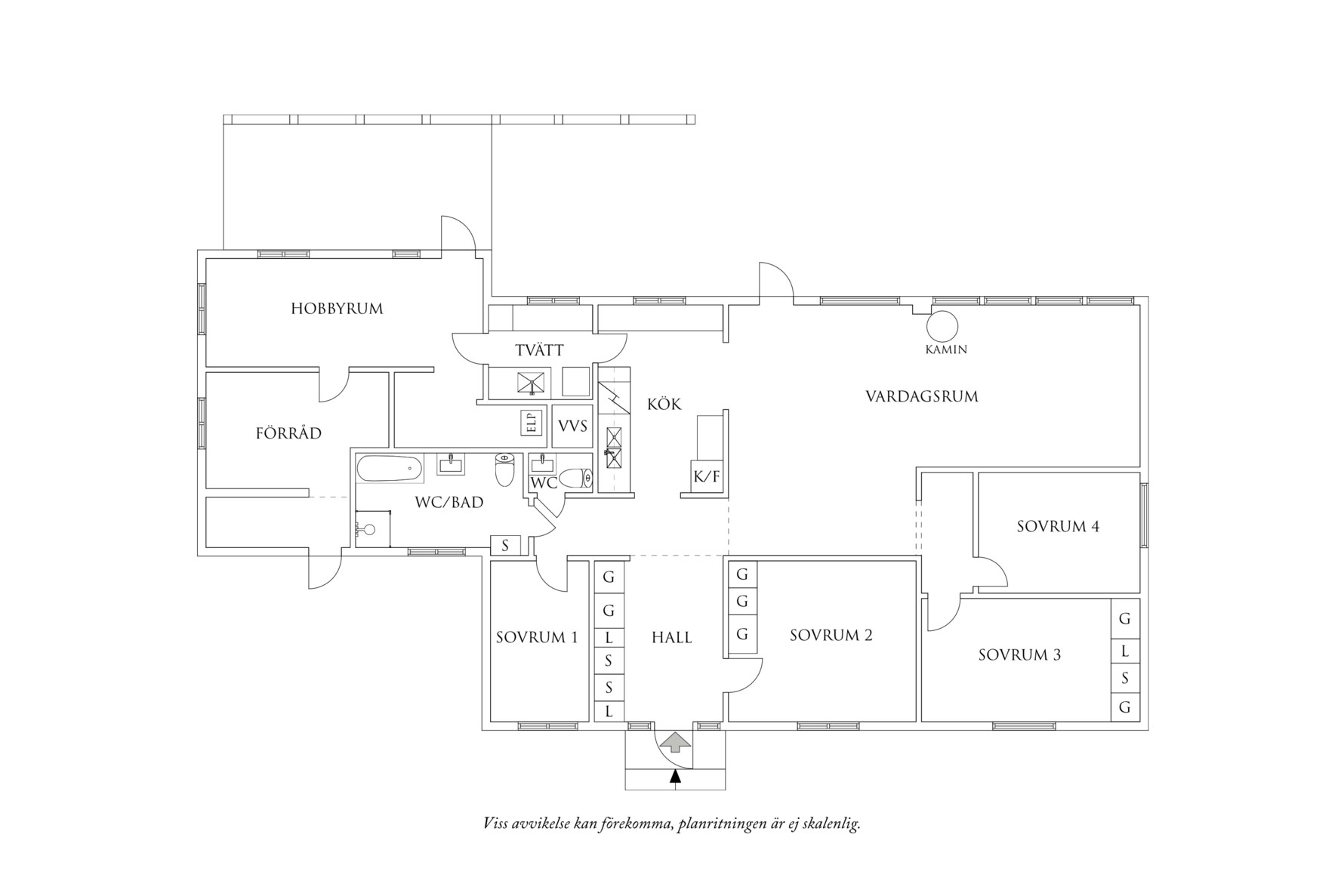 Planritning 1 Wennerbergsgatan 36