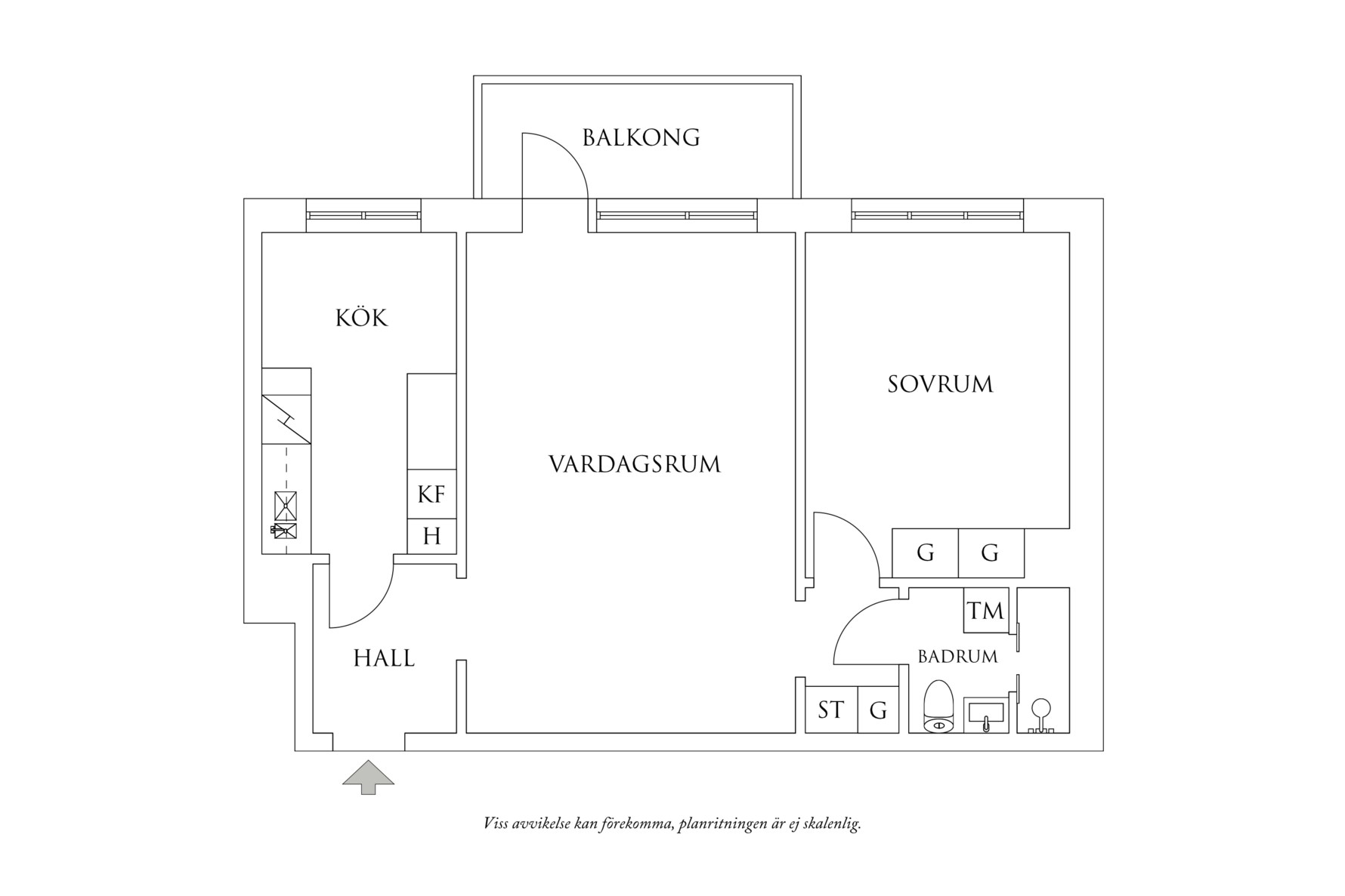 Planritning 1 Spaldingsgatan 5