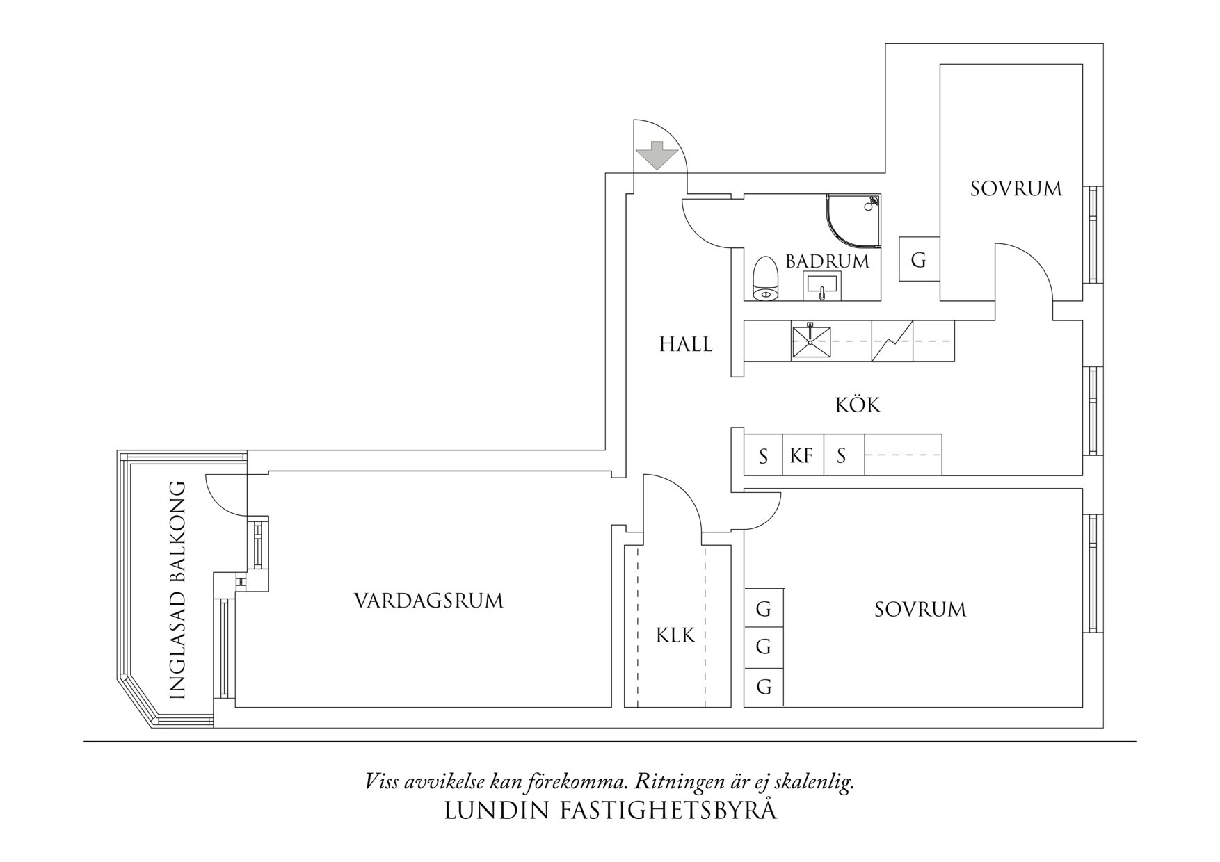 Planritning 1 Badvädersgatan 15