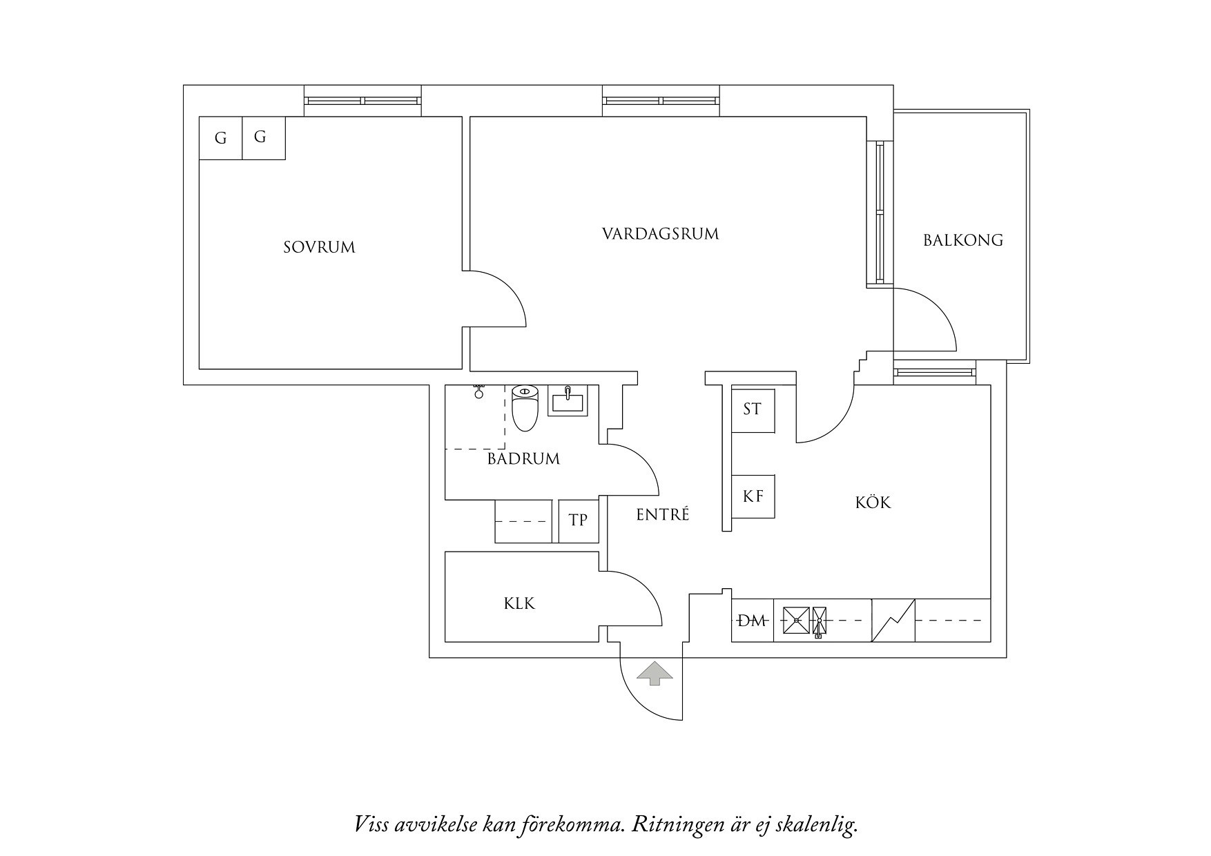 Planritning 1 Liljeforsgatan 34