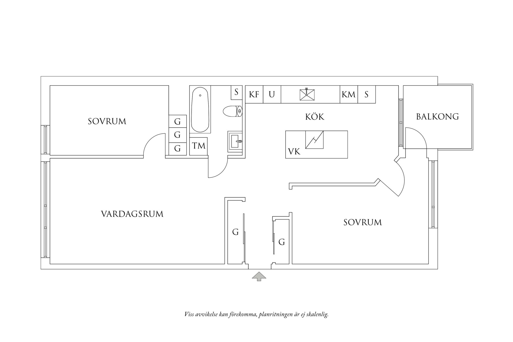 Planritning 1 Viktoriagatan 32