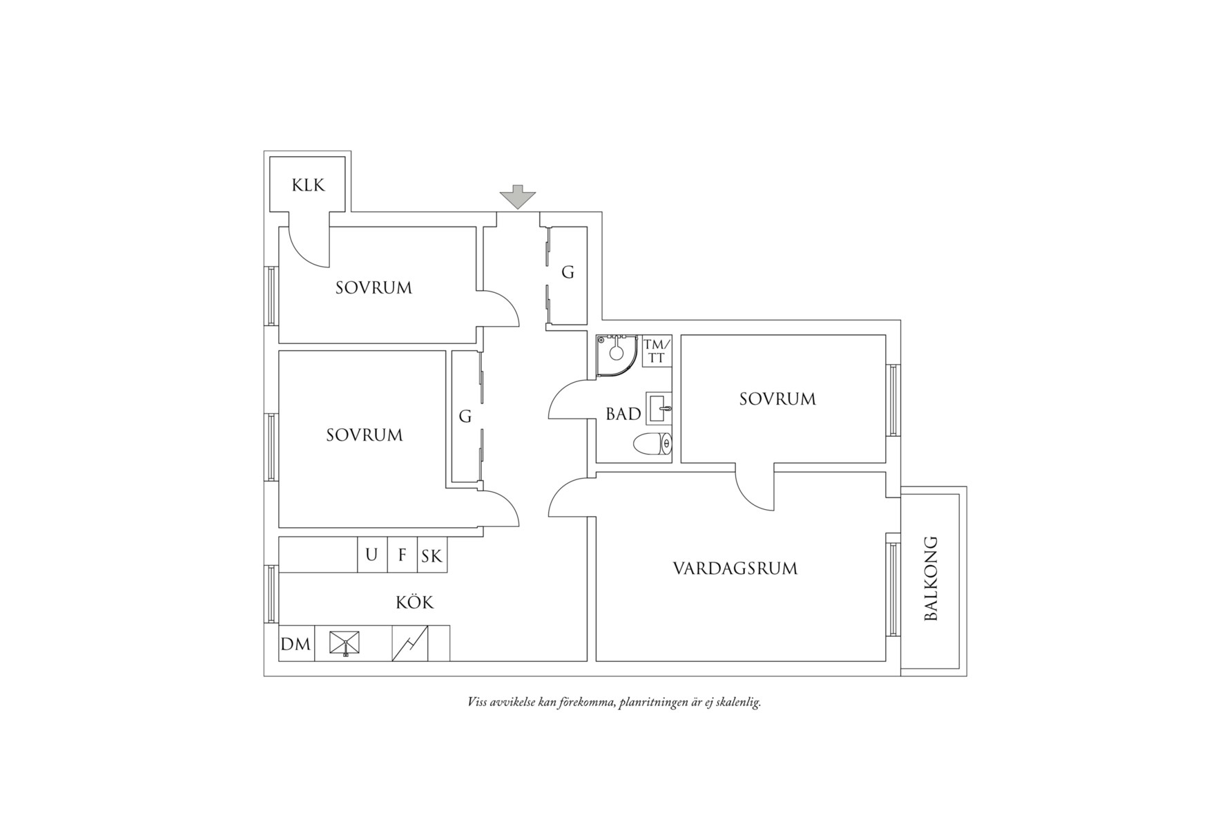 Planritning 1 Ostgatan 4