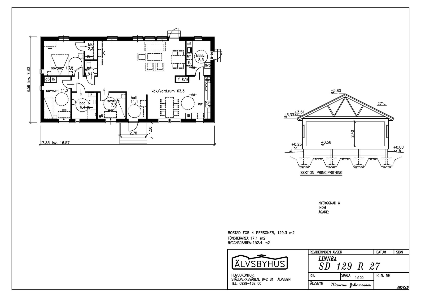 Planritning 1 Trädgårdsängen 3