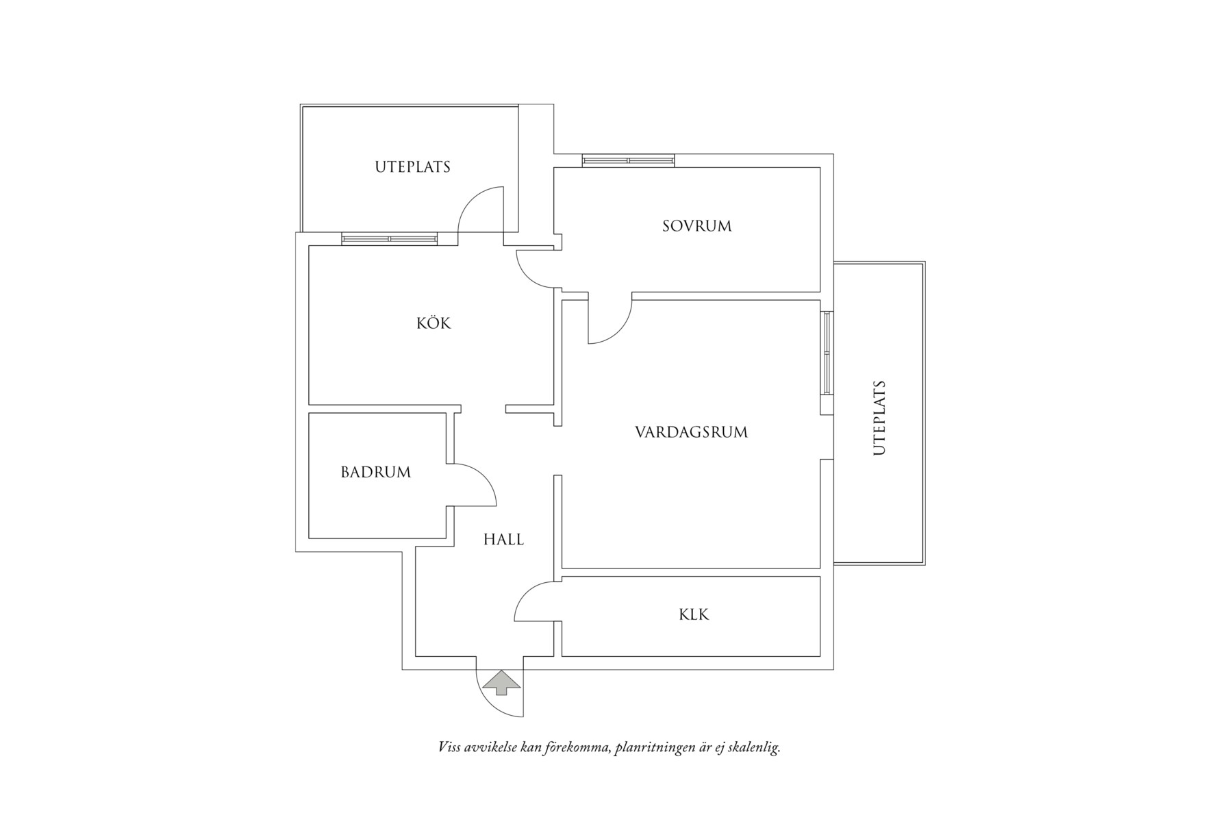 Planritning 1 Glöstorpsvägen 24