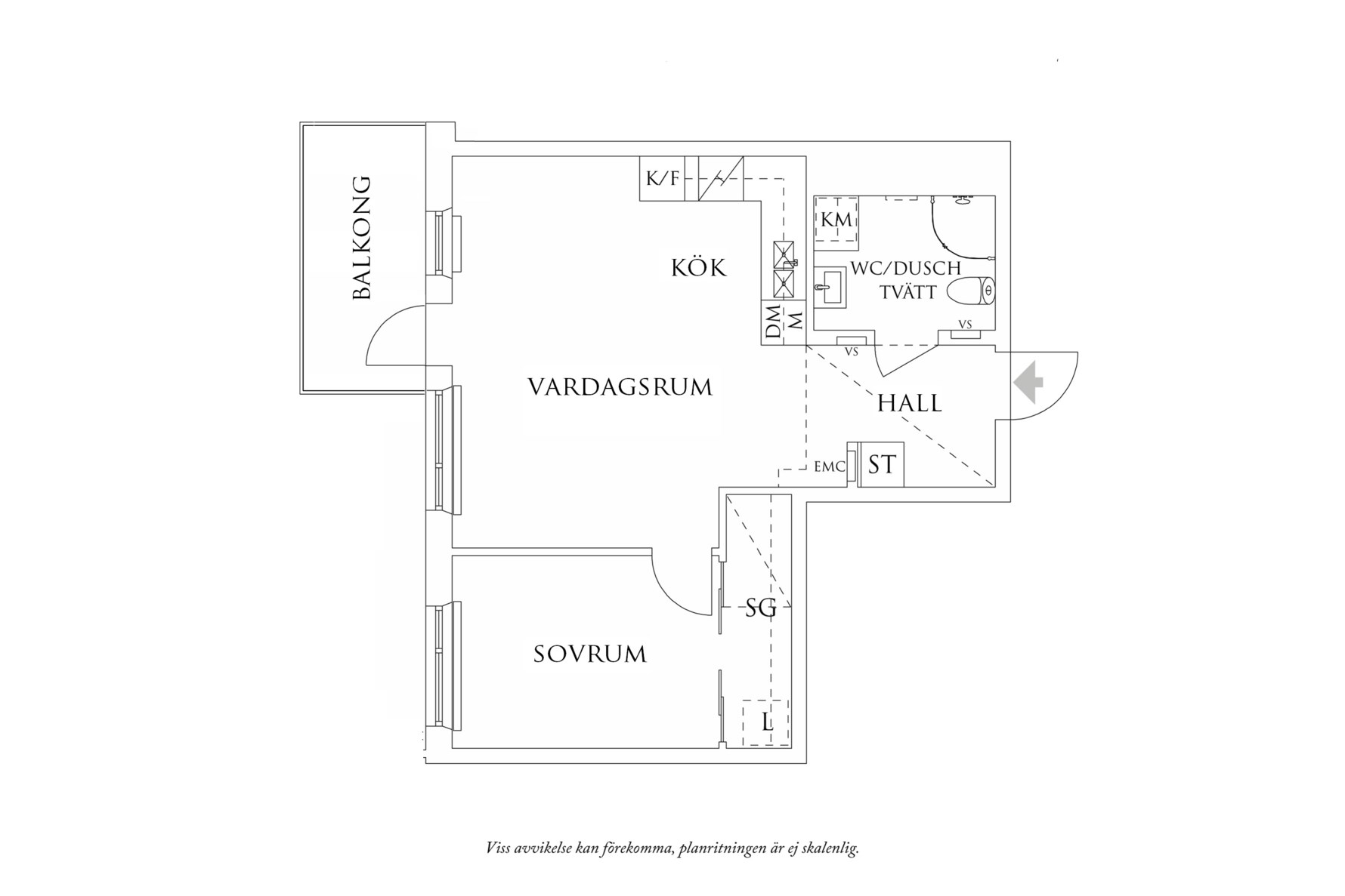 Planritning 1 Grafiska vägen 4A