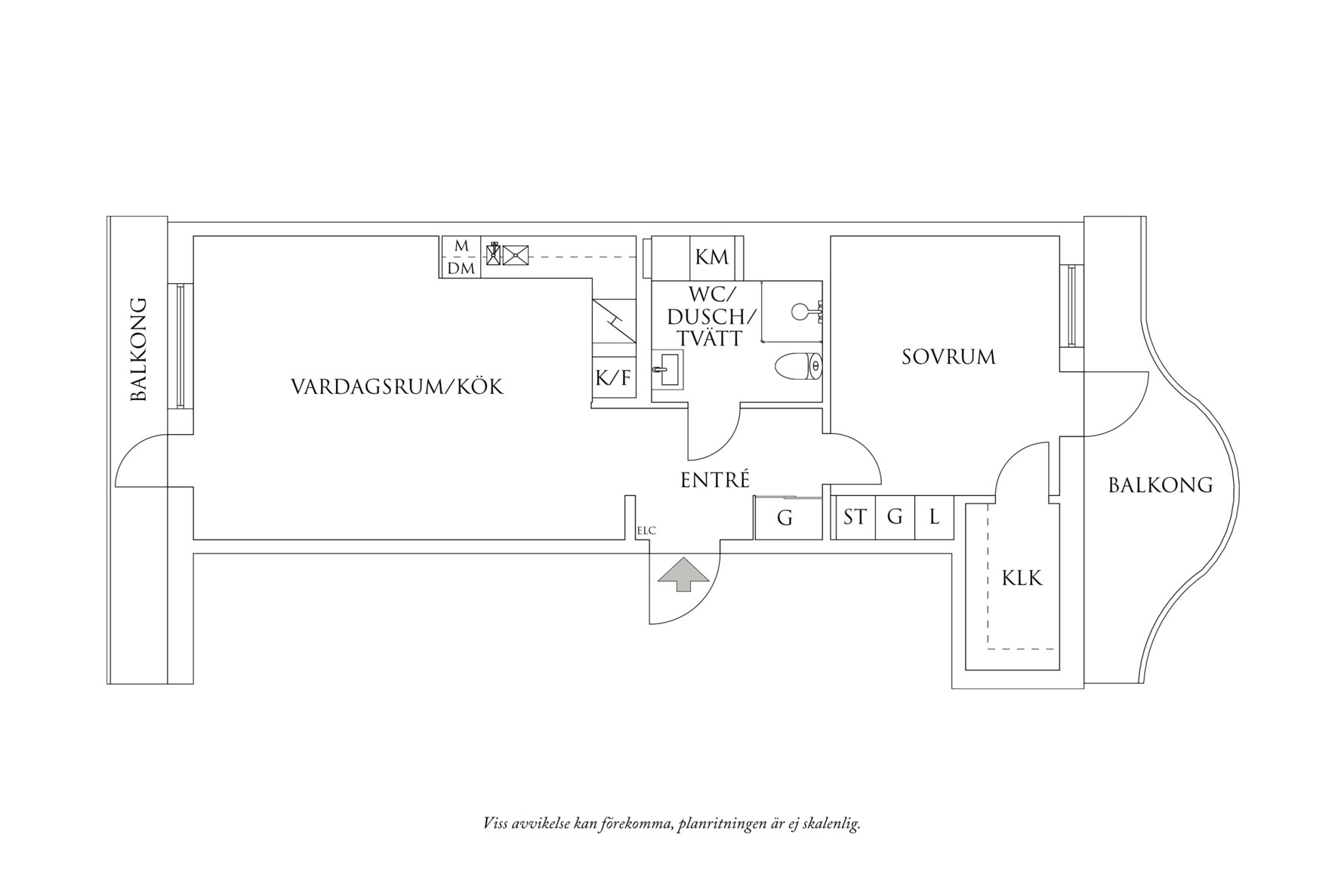Planritning 1 Frida Hjertbergs Gata 12
