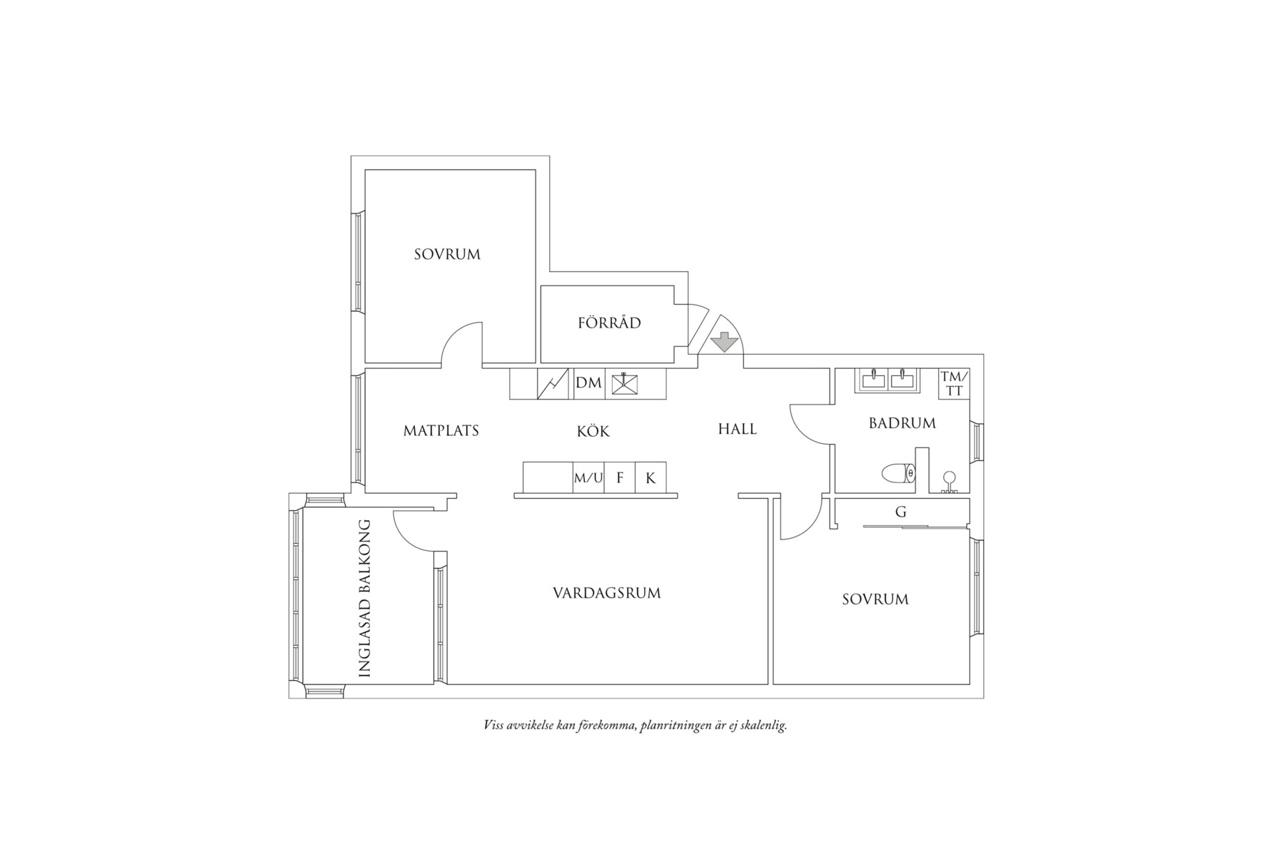 Planritning 1 Fornborgsgatan 31