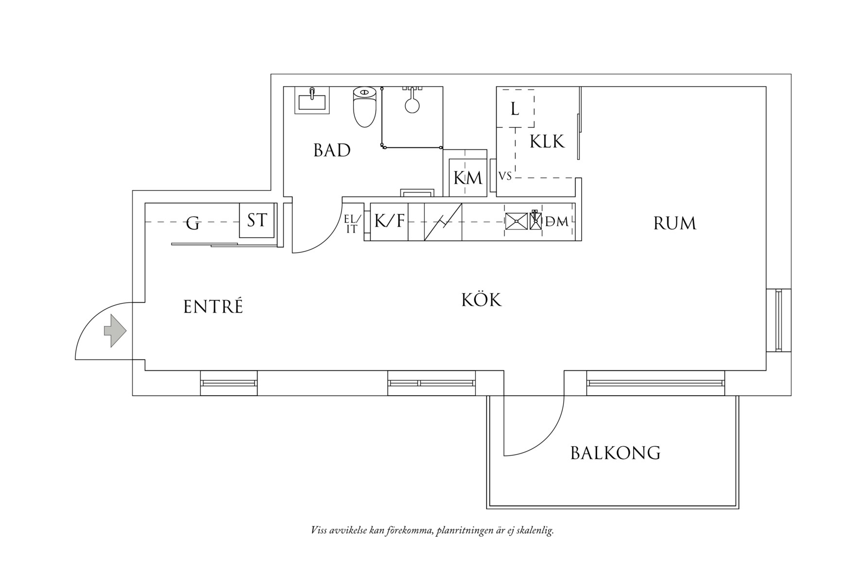 Planritning 1 Liedstrandsgatan 10