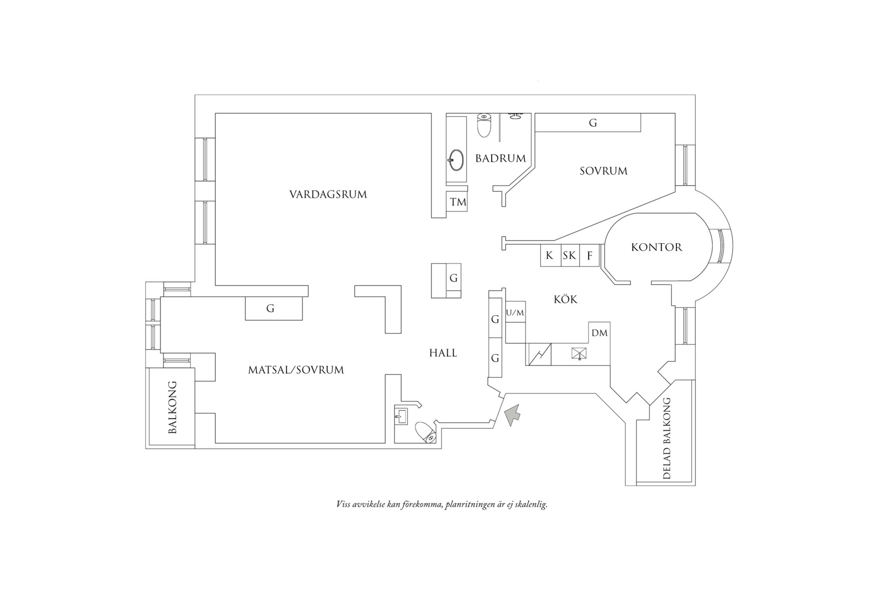 Planritning 1 Aschebergsgatan 36