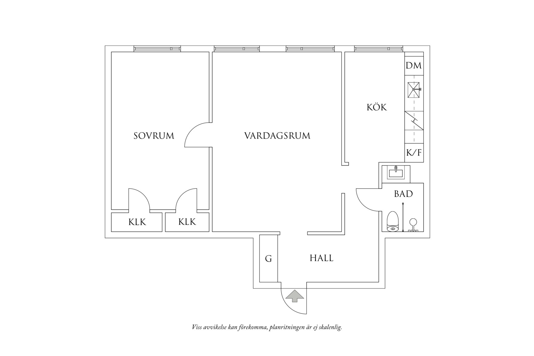 Planritning 1 Tegnérsgatan 11A