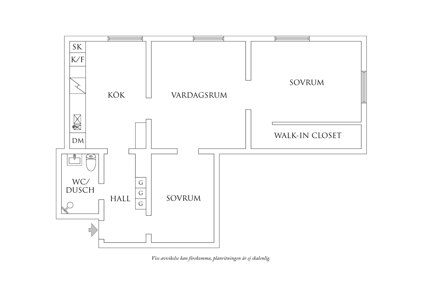 Planritning 1 Jättegrytsgatan 2A