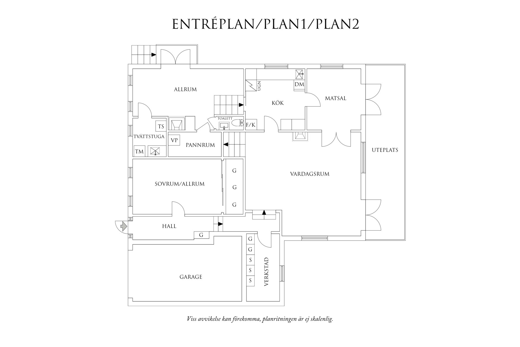 Planritning 1 Oktobergatan 3